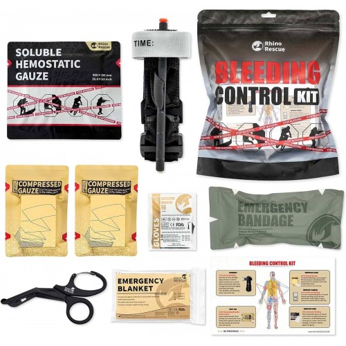 Комплект для остановки кровотечений «Bleeding Control Kit» Rhino Rescue в Мытищах