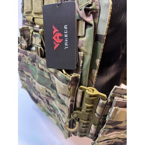 Жилет (плитник быстросъёмный YAKEDA original /разгрузка)2 с подсумками на спине в Мытищах