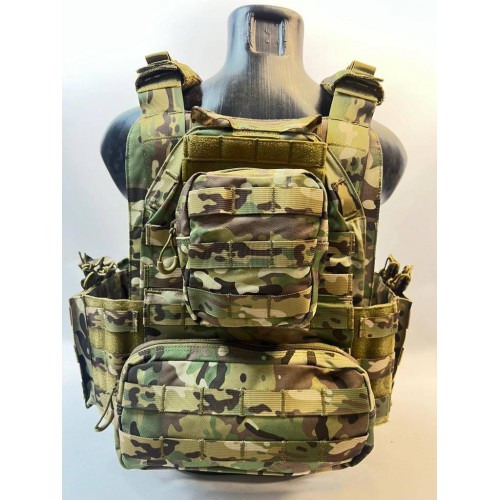 Жилет (плитник быстросъёмный YAKEDA original /разгрузка)2 с подсумками на спине в Мытищах