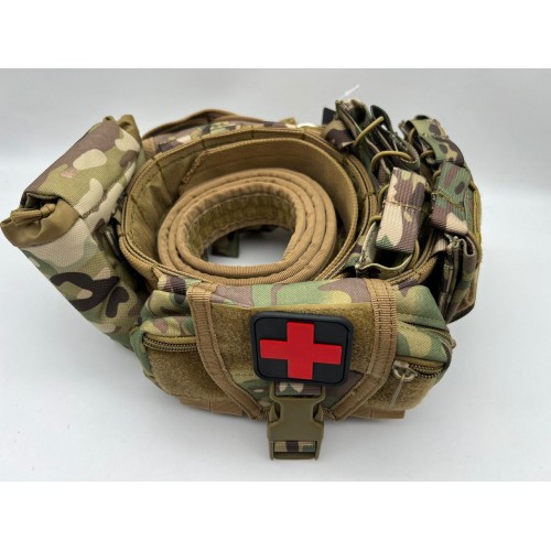 Пояс разгрузочный YAKEDA тактический с подсумками в Мытищах