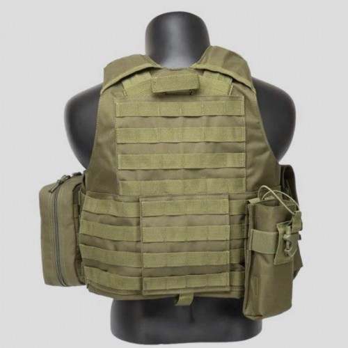 Тактический разгрузочный жилет «5 / пять карманов» с подсумками Tactical Molle Plate Carrier для съемных бронепластин в Мытищах