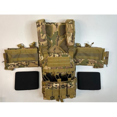 Жилет (плитник быстросъёмный/разгрузка) с возможностью установки боковых плит или боковых баллистических пакетов в Мытищах