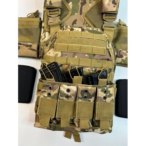 Жилет (плитник быстросъёмный/разгрузка) с возможностью установки боковых плит или боковых баллистических пакетов в Мытищах